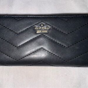 Kate Spade Black Wallet with Pink Interior